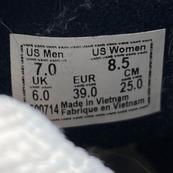 Vans Women’s Sk8-Hi “Checker Floral” White Cream Rose Skate Shoes Size 8.5 - Picture 11 of 11